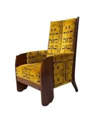 Art Deco Amsterdamse School Lounge Chair by Cornelis van der Sluys, 1918